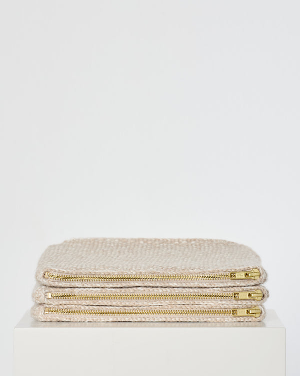 GAI+LISVA Stine Clutch Bag Accessories 685 Dust Powder Herringbone