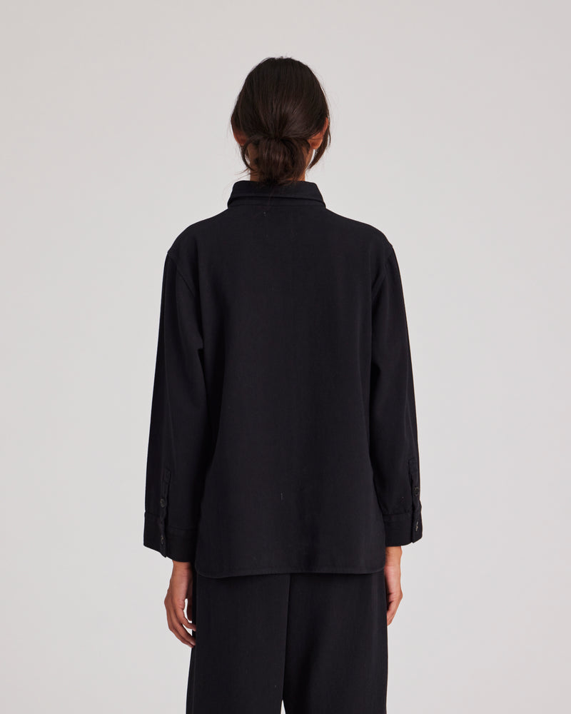 GAI+LISVA Sussie Twill Shirt GOTS 243975 Shirt 650 Black