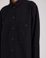 GAI+LISVA Sussie Twill Shirt GOTS 243975 Shirt 650 Black