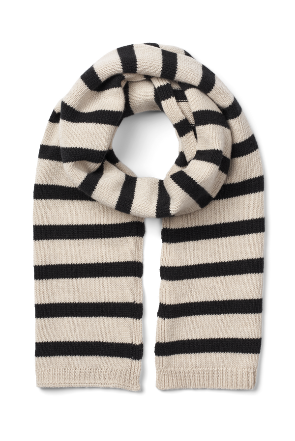 GAI+LISVA Tanja Lambswool Scarf GOTS 243975 Knit 650 Black