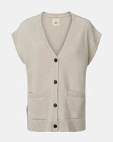 GAI+LISVA Thea Lambswool Vest GOTS 243975 Knit 826 island fossil