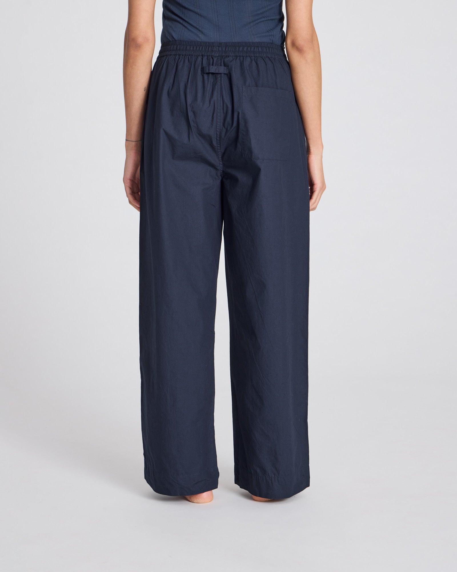 GAI+LISVA Thilde Pant Poplin GOTS 243975 Pants & Shorts 181 Midnight Blue
