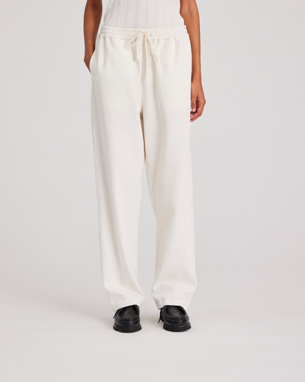 GAI+LISVA Thilde Pant Twill GOTS 243975 Pants & Shorts 124 Whisper White