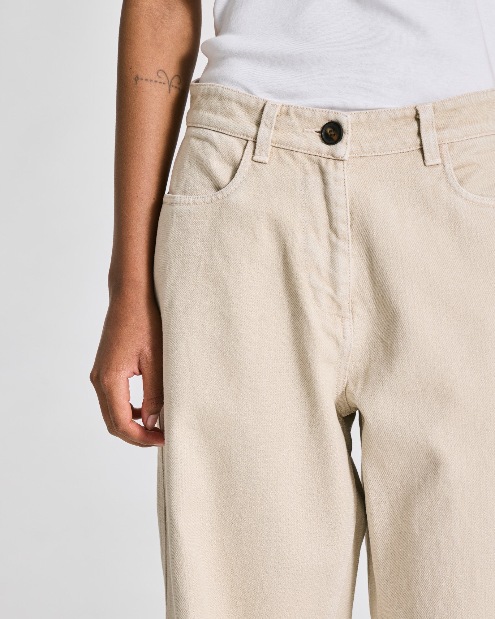 GAI+LISVA Thora Twill Pants Trousers & Shorts 139 Ancient Grey