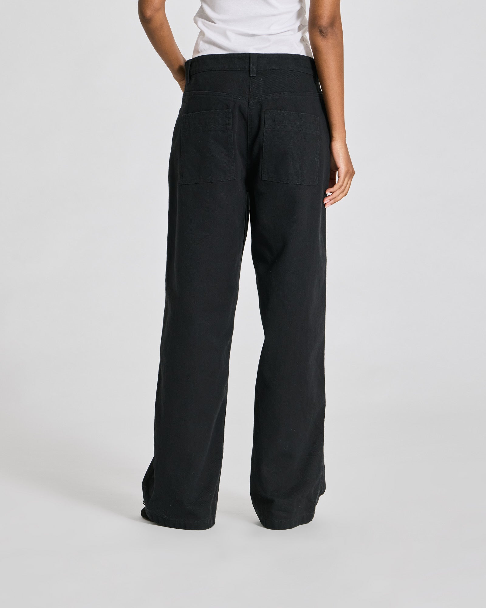 GAI+LISVA Thora Twill Pants Trousers & Shorts 652 Stretch Limo Black