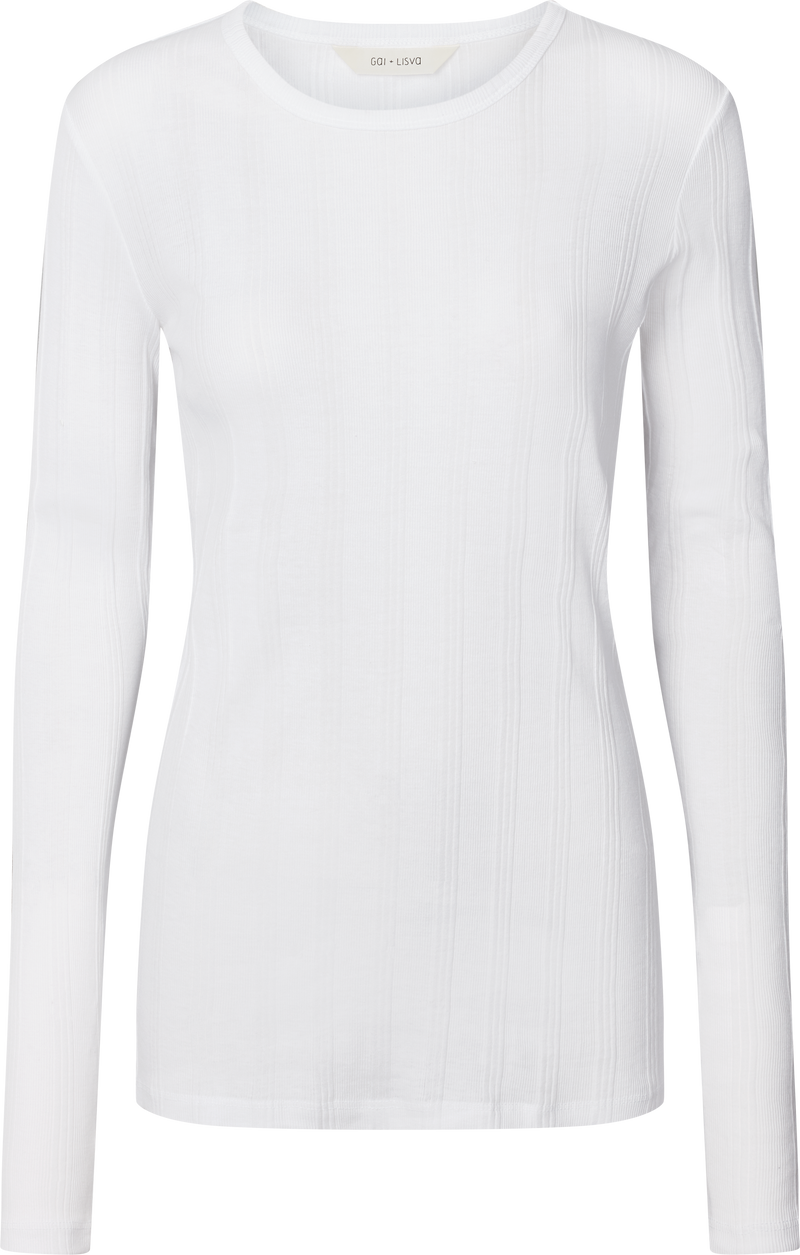 GAI+LISVA Thyra L/S Cotton Top Top 100 White