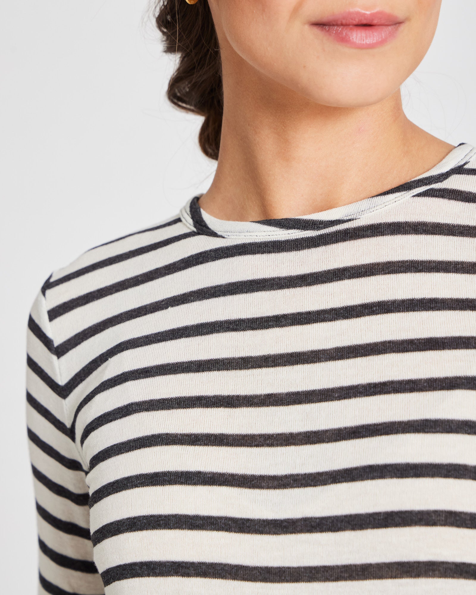 GAI+LISVA Thyra Sailor Wool Top Top 964 Ecru / Grafite Sailor Stripe