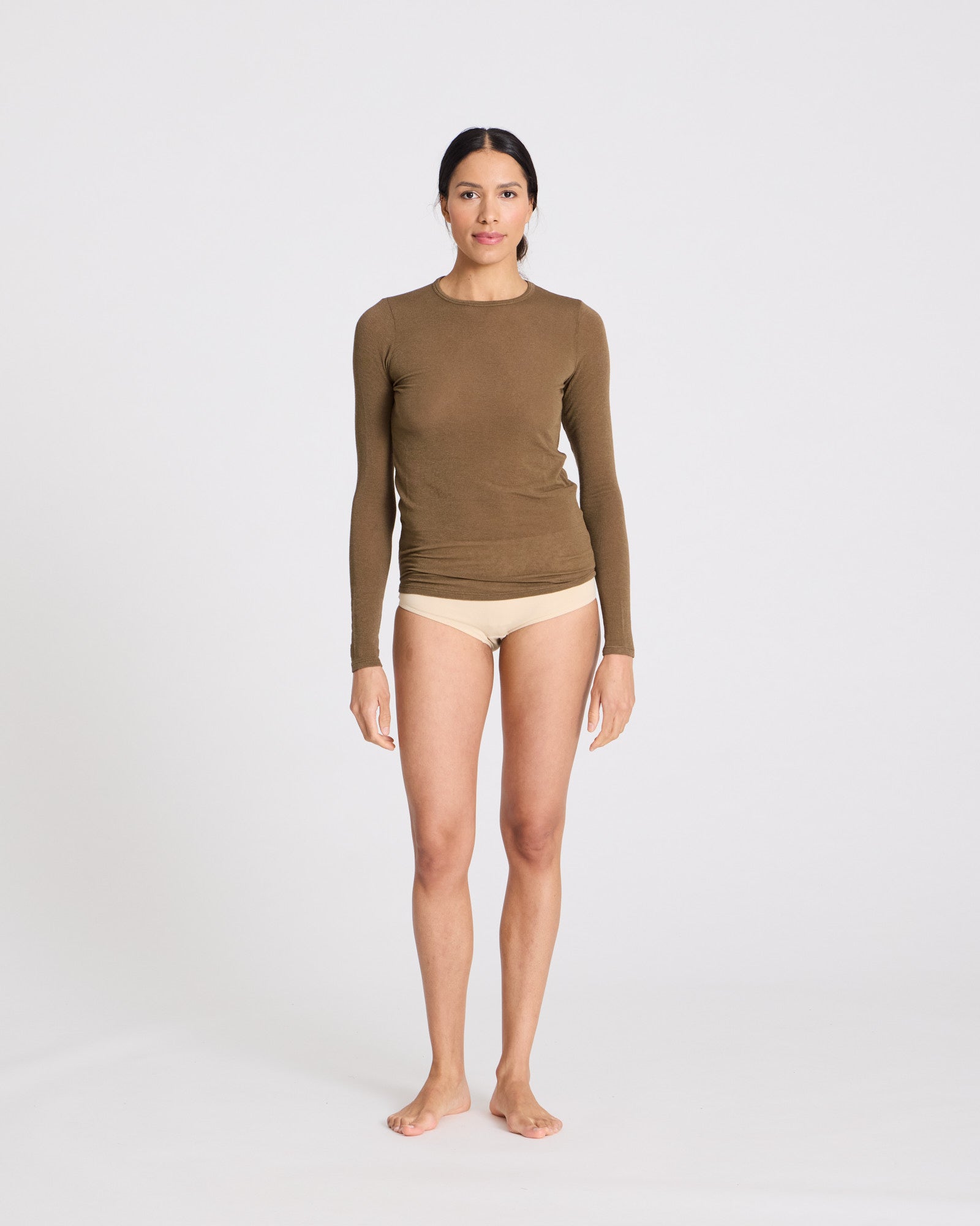 GAI+LISVA Thyra Wool Top Tops & T-shirts 861 Kangaroo
