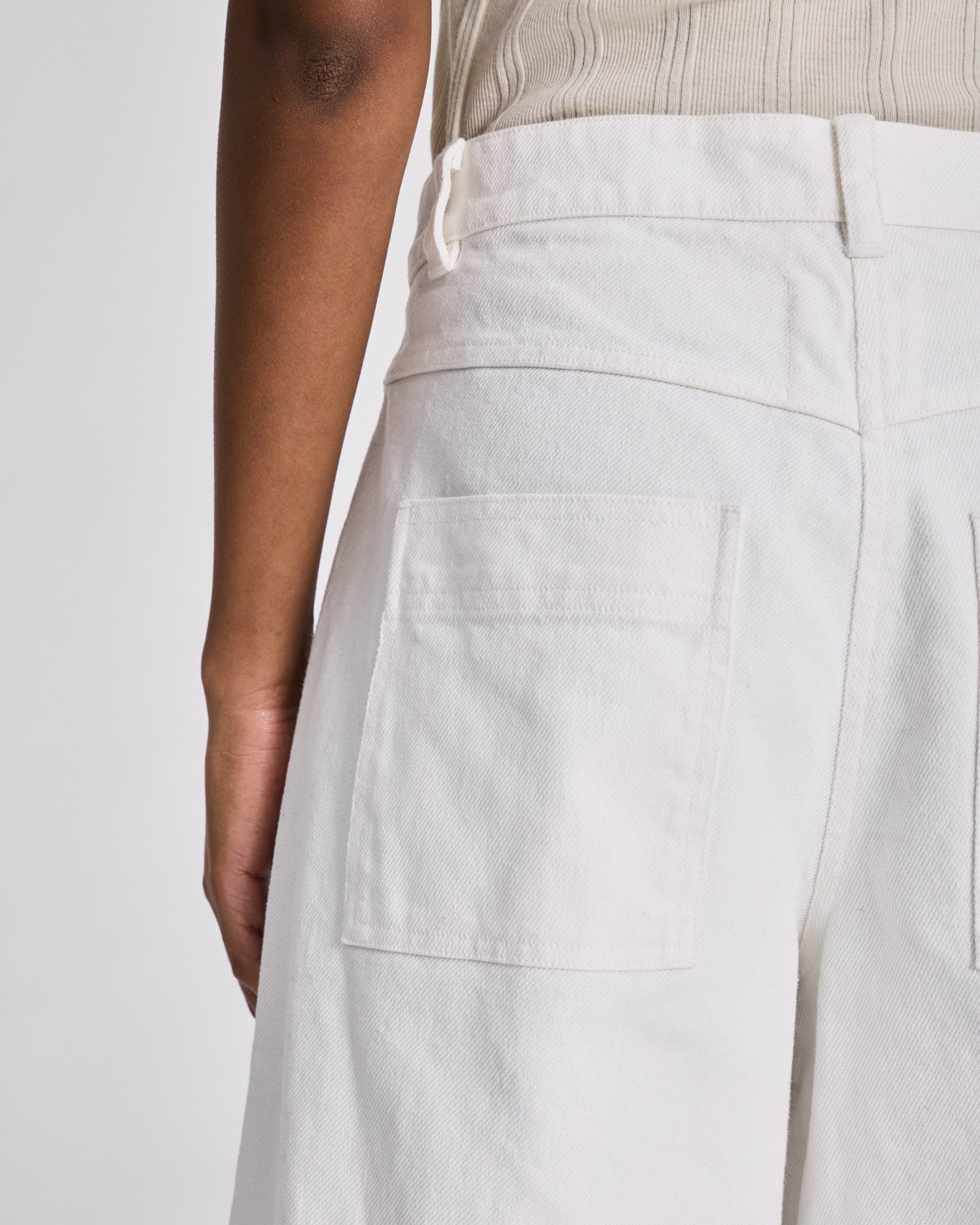 GAI+LISVA Tina Twill Shorts GOTS Trousers & Shorts 124 Whisper White