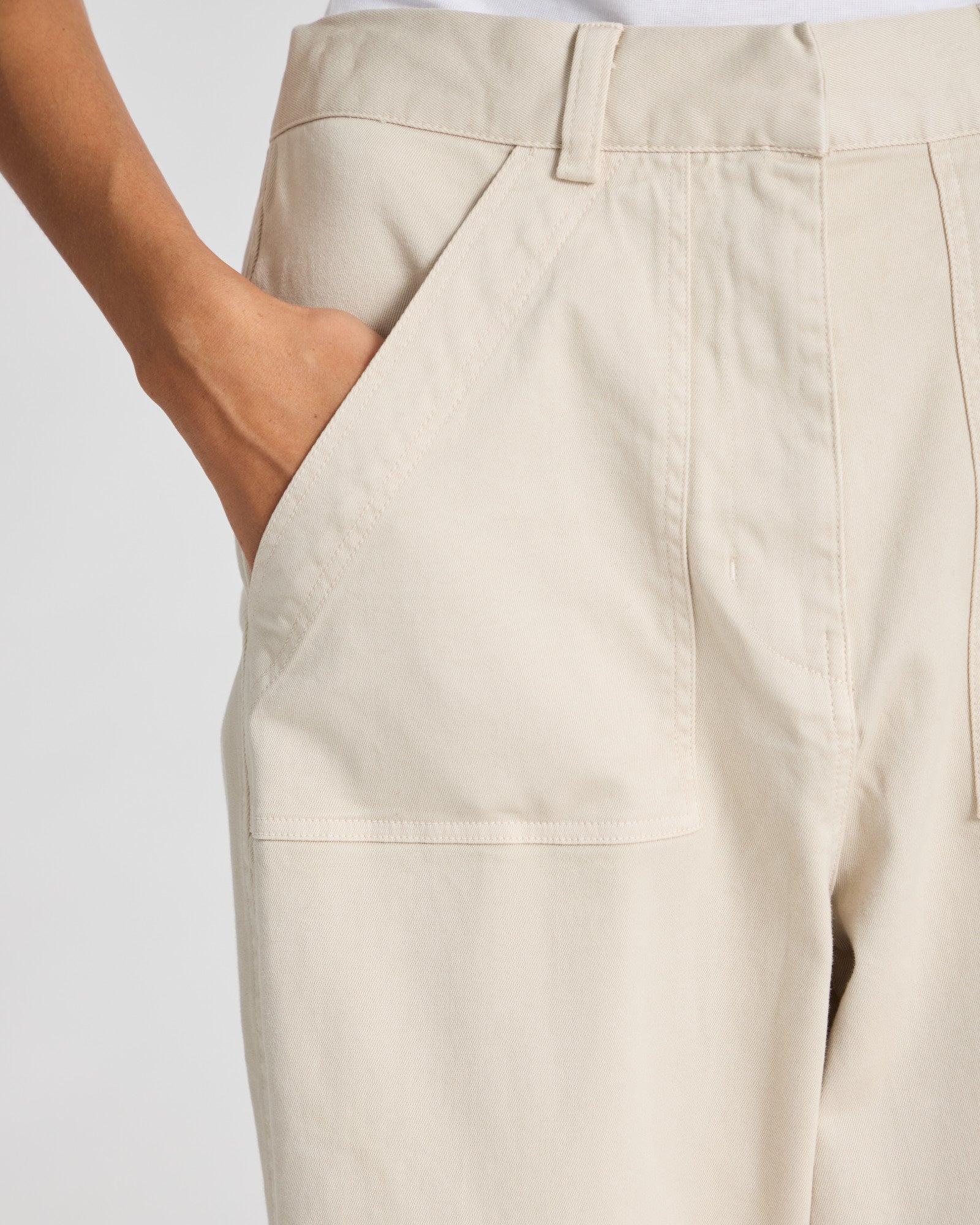 GAI+LISVA Tinne Cotton Twill Pant Pants & Shorts 139 Ancient Grey