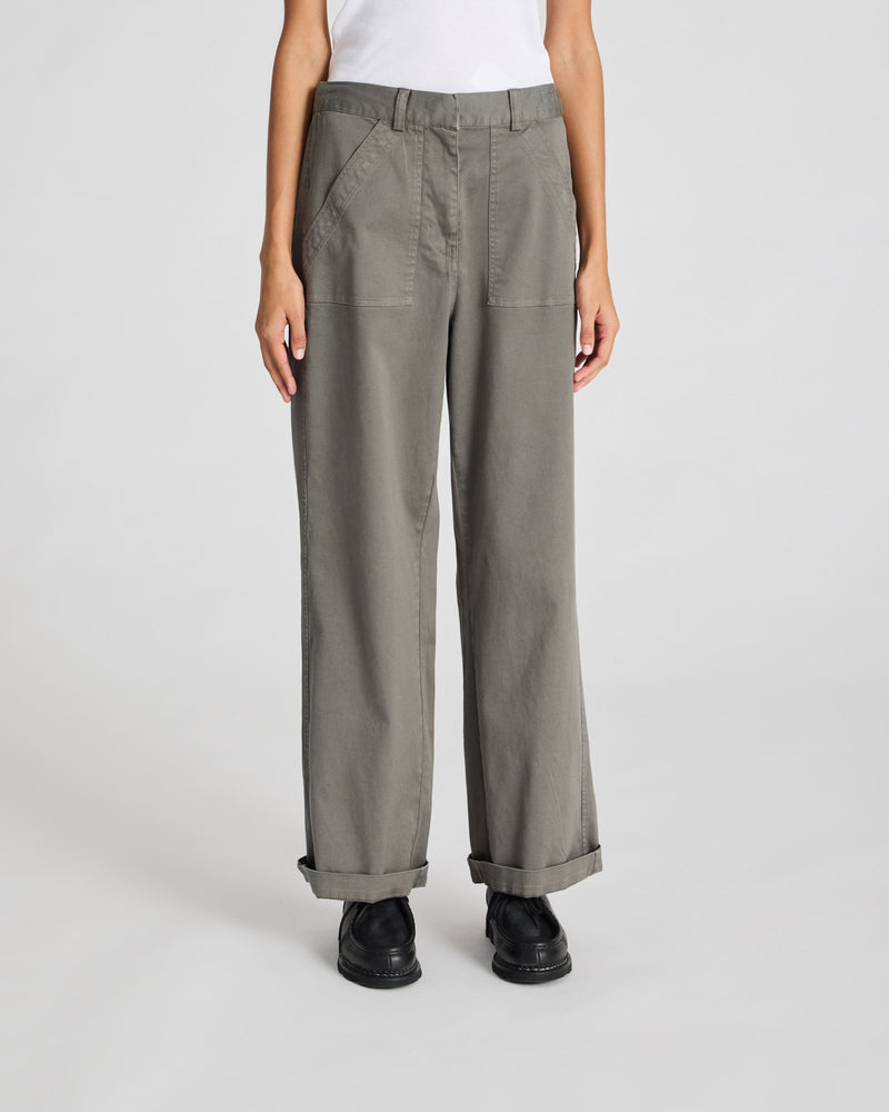 GAI+LISVA Tinne Pant Cotton Pants & Shorts 193 Metal Grey