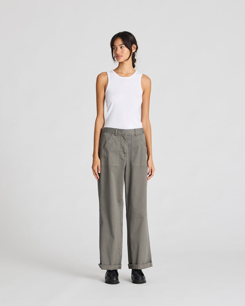 GAI+LISVA Tinne Pant Cotton Pants & Shorts 193 Metal Grey