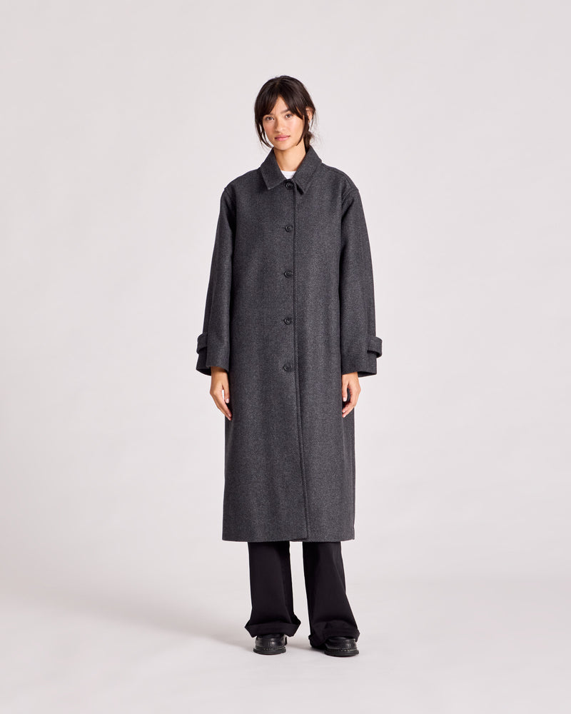 GAI+LISVA Tove Coat Limited Edition Jacket 920 Dark Grey Melange