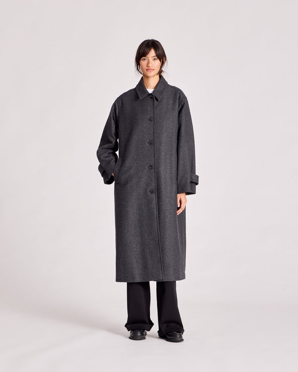 GAI+LISVA Tove Coat Limited Edition Jacket 920 Dark Grey Melange