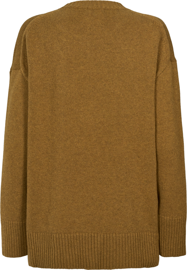 GAI+LISVA Vigga Lambswool Jumper Knit 201 Tobacco