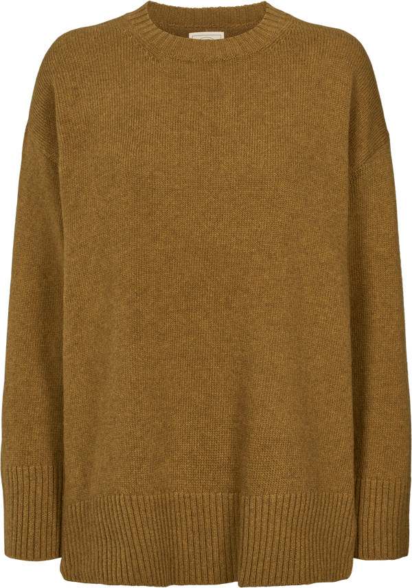 GAI+LISVA Vigga Lambswool Jumper Knit 201 Tobacco