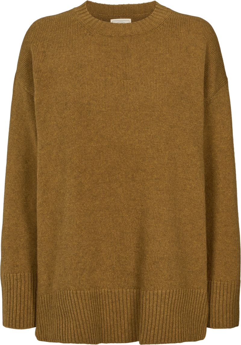 GAI+LISVA Vigga Lambswool Jumper Knit 201 Tobacco