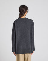 GAI+LISVA Vigga Lambswool Jumper Knit 605 Dark Grey