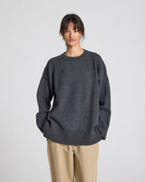 GAI+LISVA Vigga Lambswool Jumper Knit 605 Dark Grey