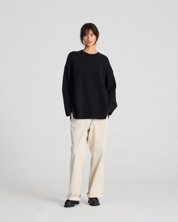 GAI+LISVA Vigga Lambswool Jumper Knit 650 Black