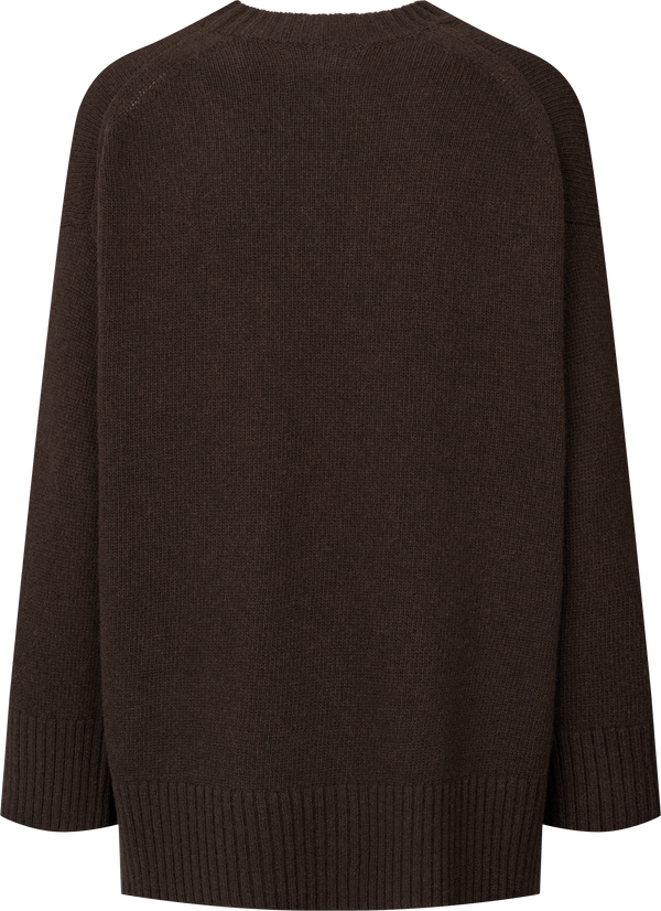 GAI+LISVA Vigga Lambswool Jumper Knit 681 Mulch