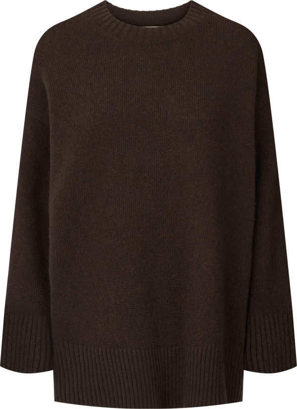 GAI+LISVA Vigga Lambswool Jumper Knit 681 Mulch