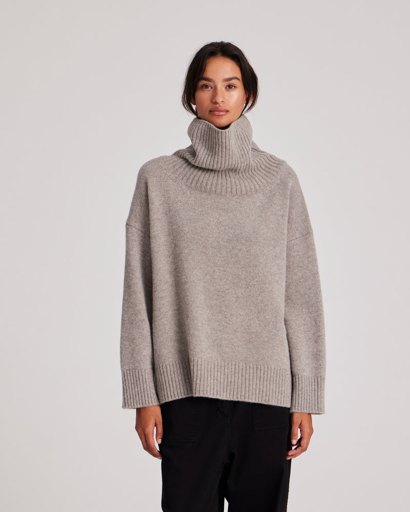 GAI+LISVA Vita Lambswool Jumper Knit 173 Stone Grey