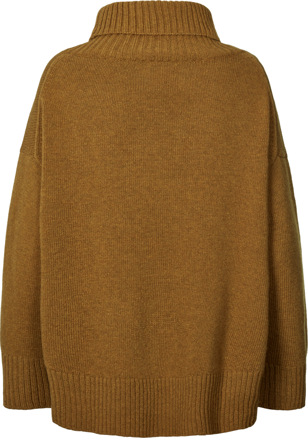 GAI+LISVA Vita Lambswool Jumper Knit 513 Dried Tobacco