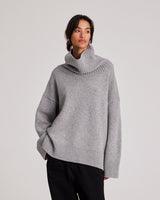 GAI+LISVA Vita Lambswool Jumper Knit 602 Grey Melange