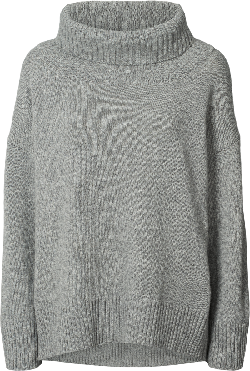 GAI+LISVA Vita Lambswool Jumper Knit 602 Grey Melange