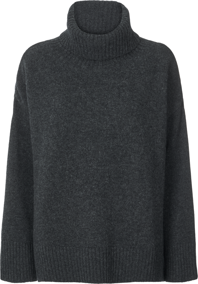 GAI+LISVA Vita Lambswool Jumper Knit 605 Dark Grey