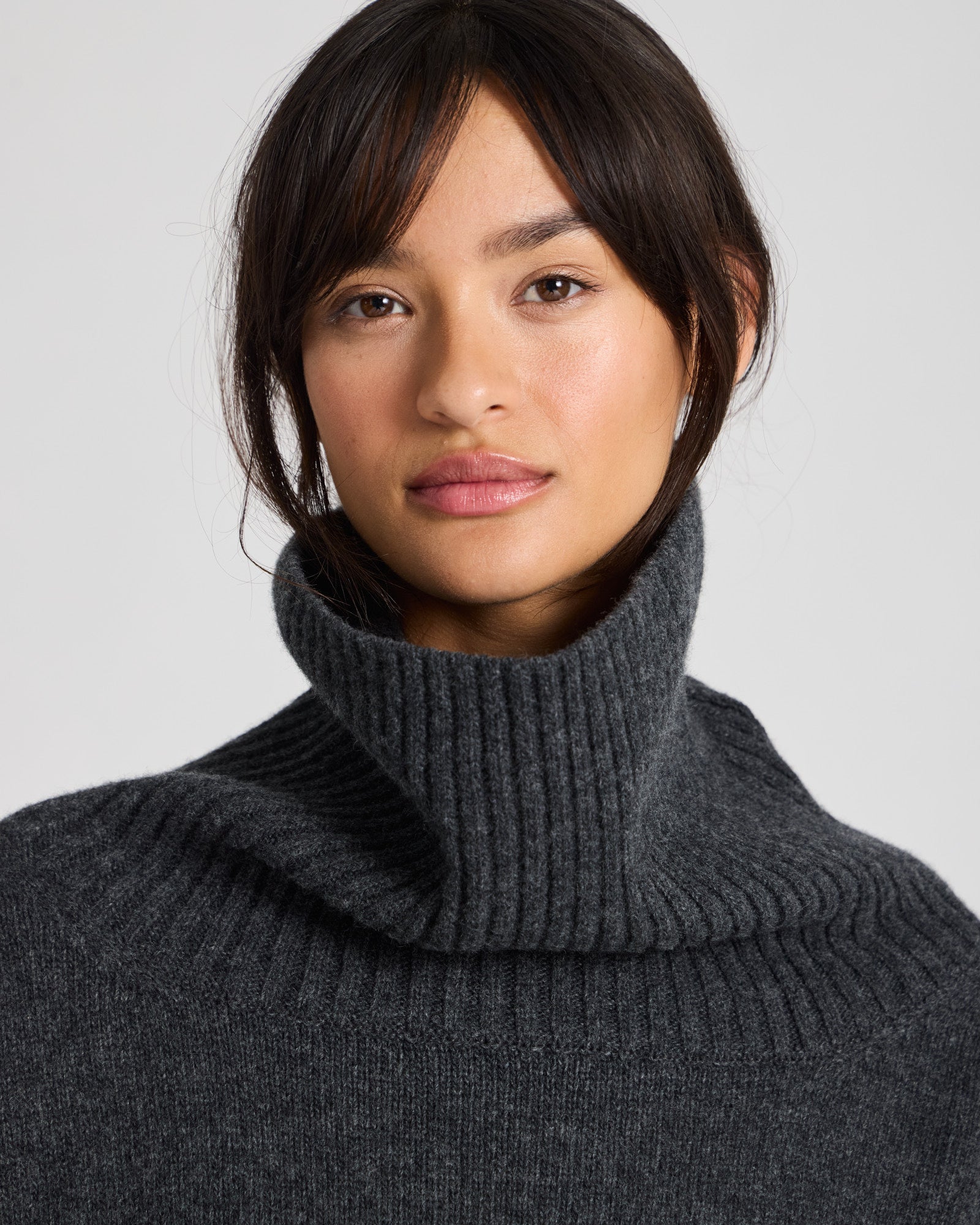 GAI+LISVA Vita Lambswool Jumper Lambswool l Knitwear 605 Dark Grey Melangè