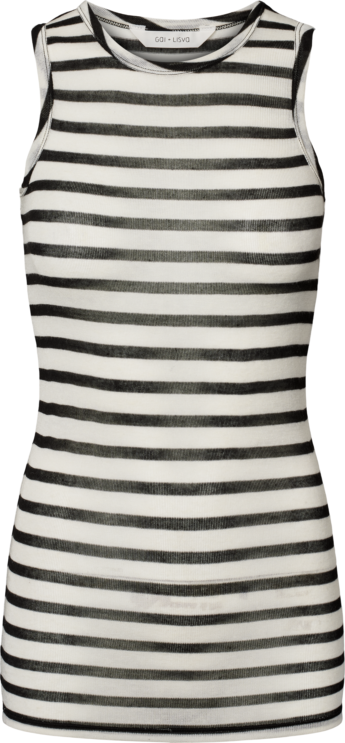 GAI+LISVA Alberte Matrosen-Wolltop Tops & T-shirts 962 Ecru / Black Sailor Stripe
