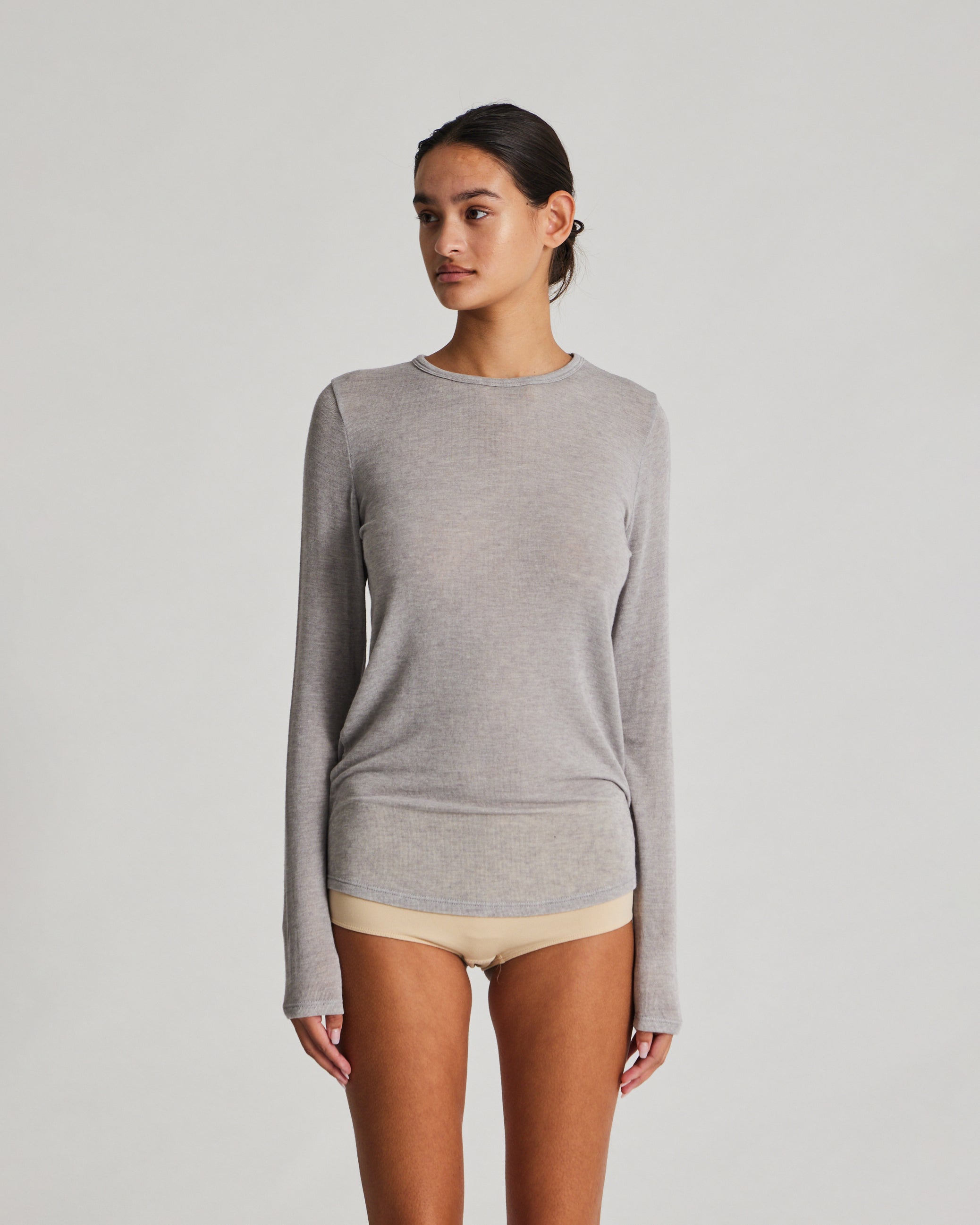 FOREVER BASIC PACK - THYRA & ALBERTE WOOL-  LIGHT GREY MELANGE