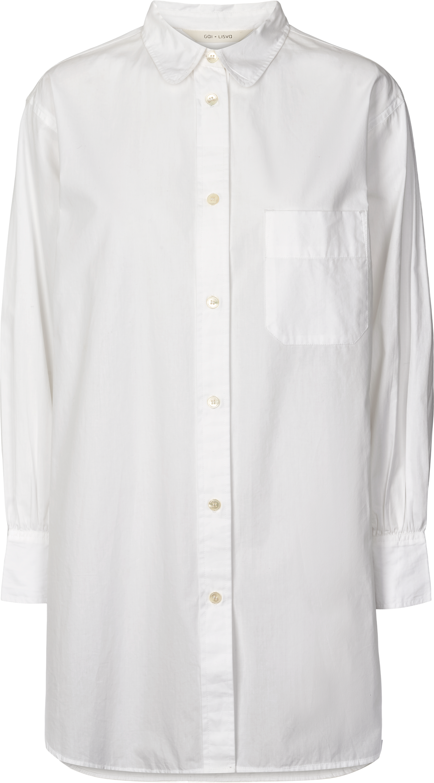 GAI+LISVA Rosa Shirt Cotton Poplin Shirt 100 White